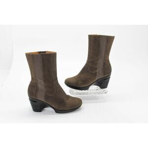 Cole Haan Womens Boot Air Sara Short Size 6B Brown Pull On Leather